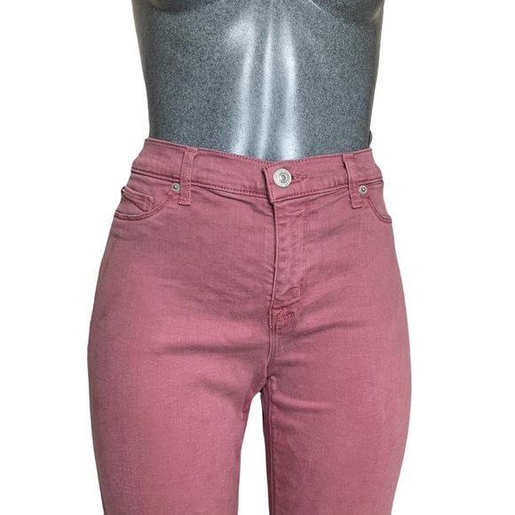 Hudson Krista Super Skinny Womens Jeans Tag 32 Dark Pink Mid-Rise W32xL29 Denim - Picture 4 of 11